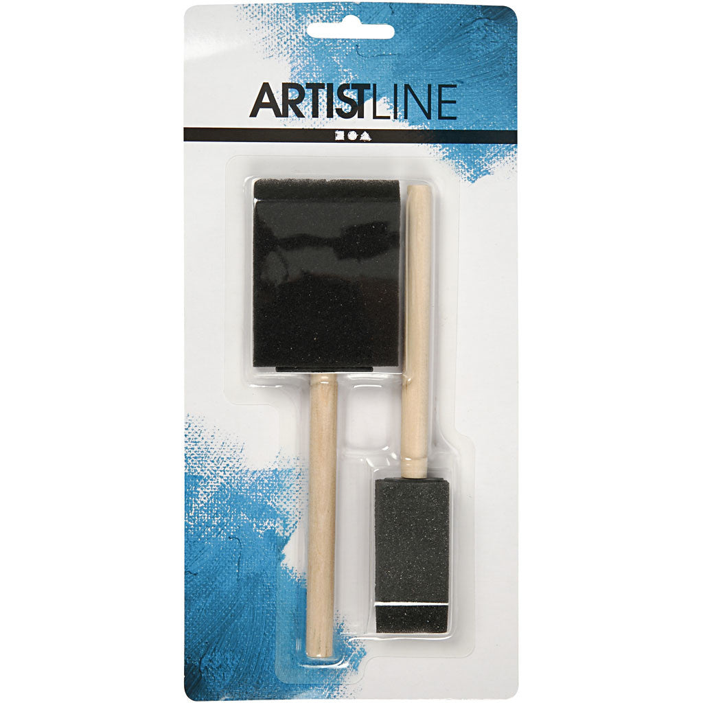 Pennelli di Gomma, L: 15,5-16 cm, L: 25+50 mm, 2 pz/ 1 conf. [HOB-10447]