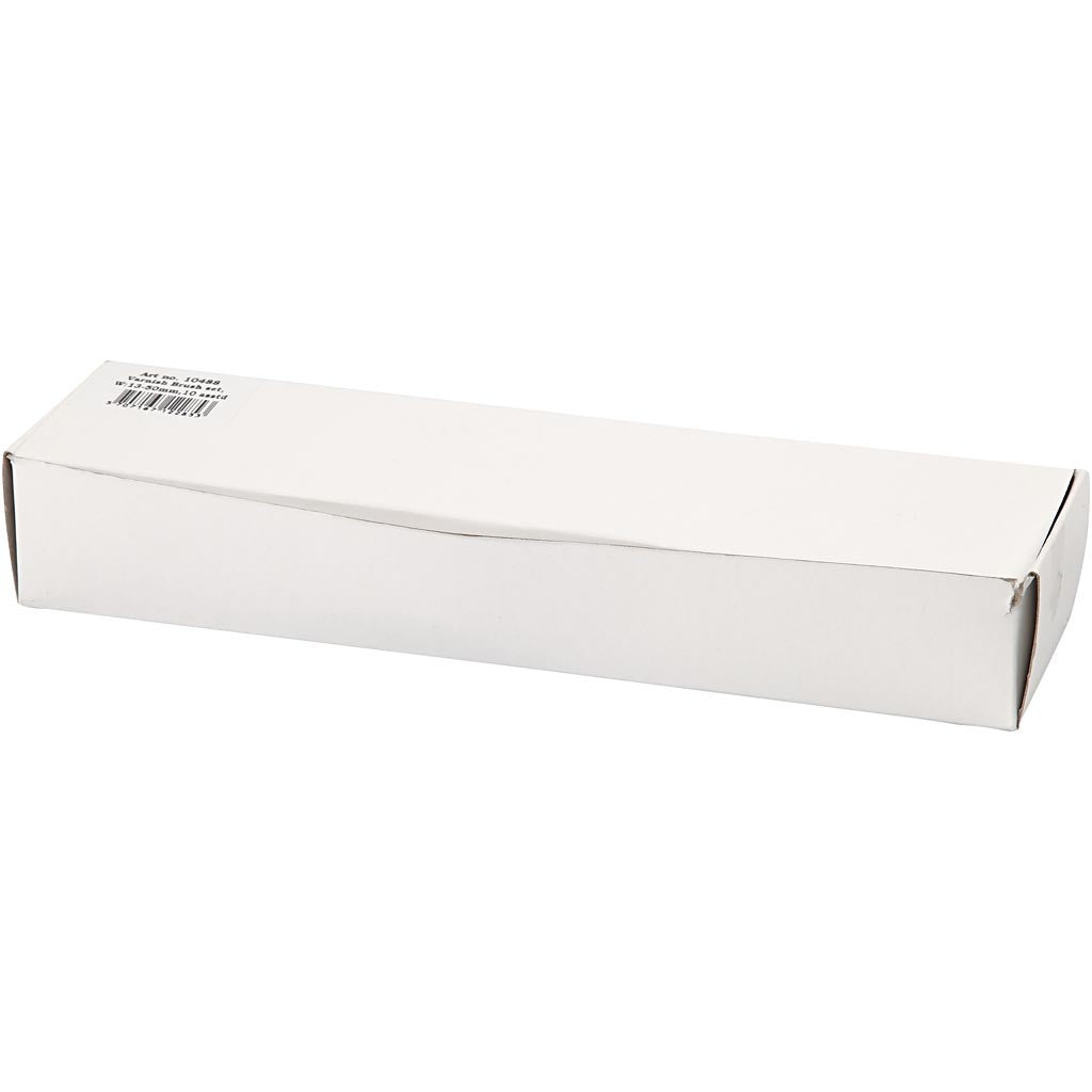 Set pennelli per vernice, dim. 10+16+25+35+50, L: 18,5-21,5 cm, L: 13-50 mm, piatto, 10 pz/ 1 conf. [HOB-10488]