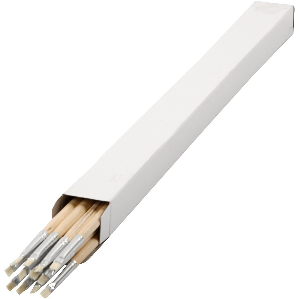 Pennello Nature Line, dim. 0, L: 4 mm, manici lunghi, 12 pz/ 1 conf. [HOB-10500]