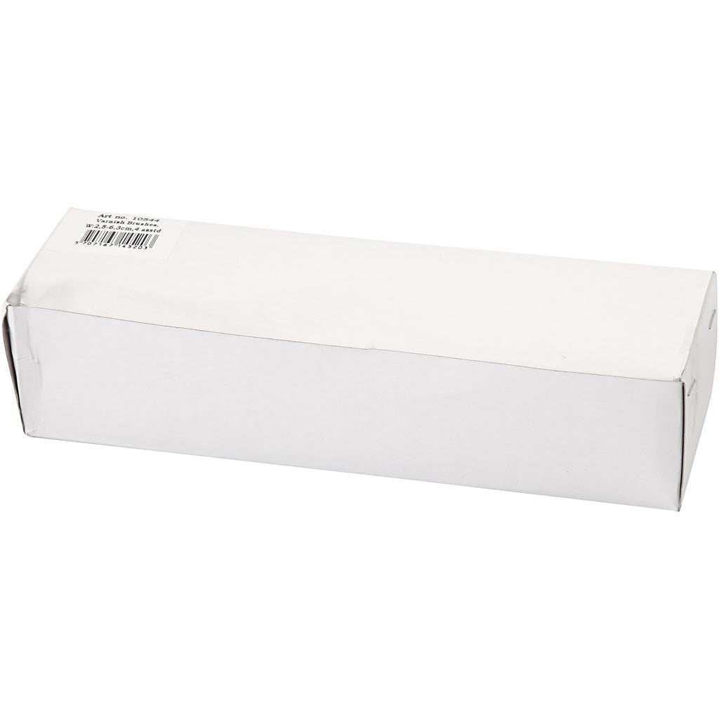 Pennelli per vernice, L: 19,5-21 cm, L: 25-63 mm, piatto, 4 pz/ 1 conf. [HOB-10544]