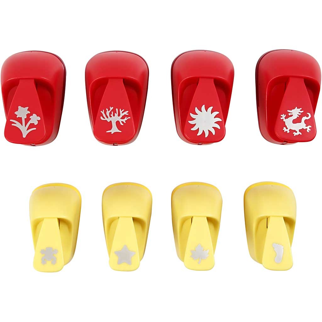 Perforatori per carta, tutte le occasioni, misura 15+23 mm, 2x4 pz/ 1 conf. [HOB-11269]