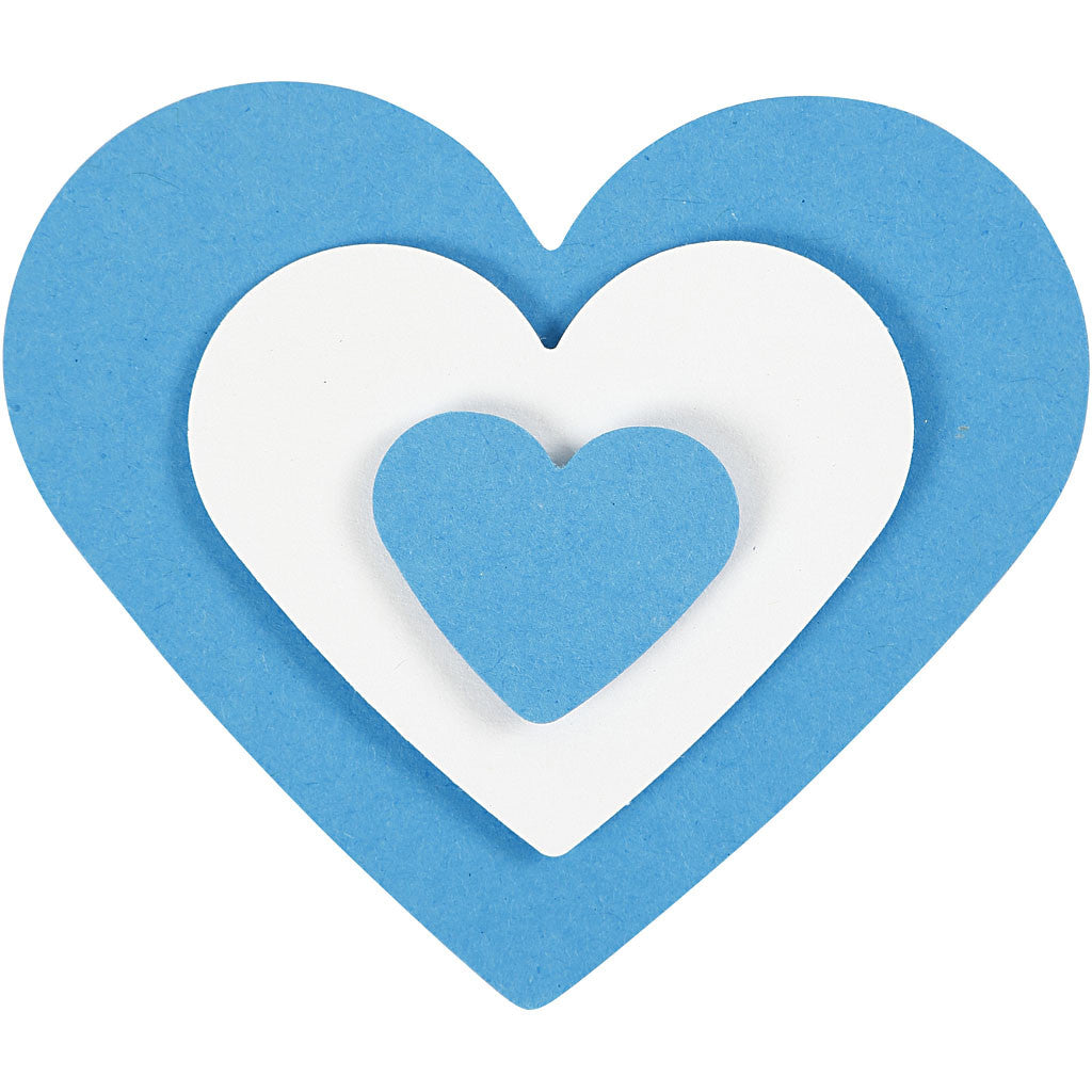 Set perforatori creativi, cuore, misura 25+49+75 mm, 3 pz/ 1 conf. [HOB-112930]