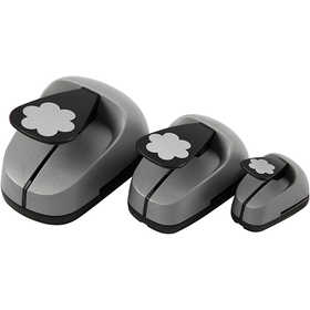 Set perforatori creativi, fiore, misura 25+49+75 mm, 3 pz/ 1 conf. [HOB-112950]