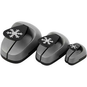 Set perforatori creativi, fiocco di neve, misura 25+49+75 mm, 3 pz/ 1 conf. [HOB-112960]