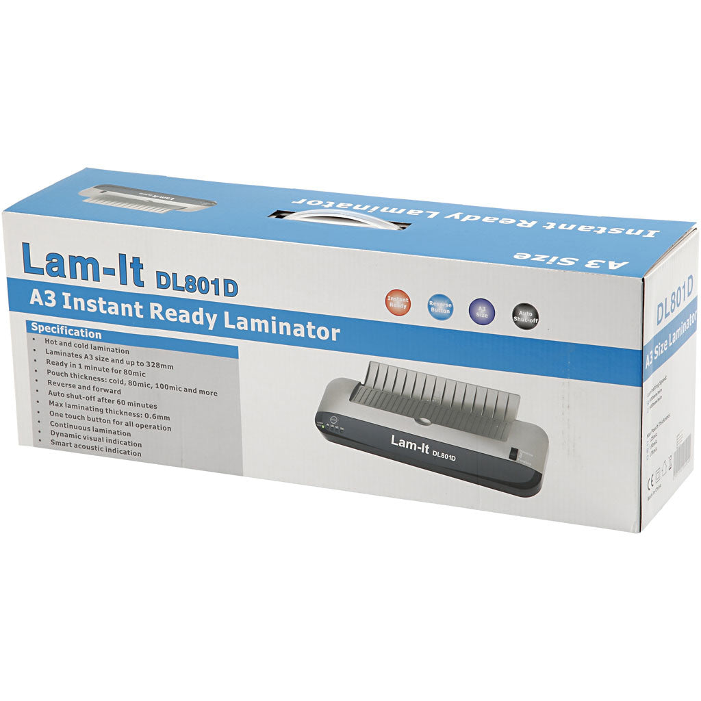 Laminatore, A3, foglio 297x420 mm, spess. 80-150 my, 1 pz [HOB-11507]