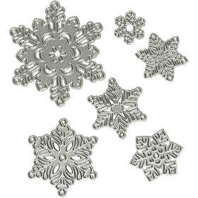 Fustella, fiocco di neve, diam 2-6 cm, 1 pz [HOB-11757]