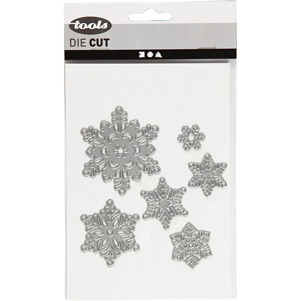 Fustella, fiocco di neve, diam 2-6 cm, 1 pz [HOB-11757]