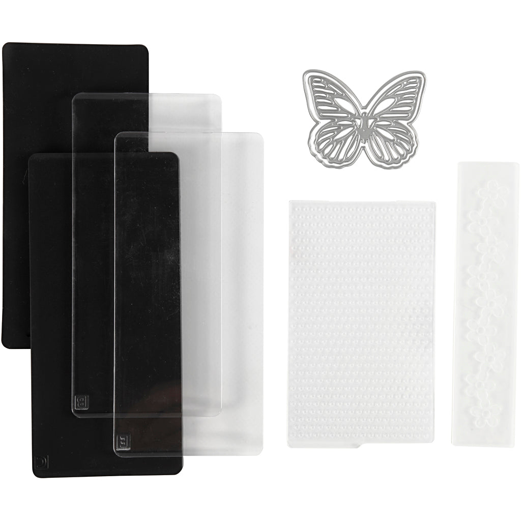 Starter Kit - macchina per fustelle ed embossing, A7, foglio 74x105 mm, 1 set [HOB-11799]