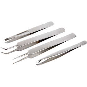Set di pinzette, L: 9-12 cm, 4 pz/ 1 conf. [HOB-13066]