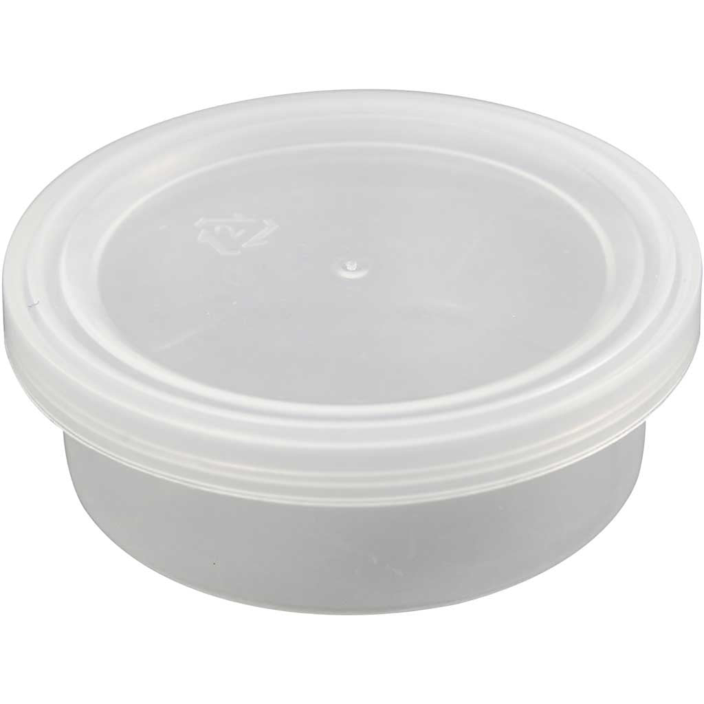 Barattoli in plastica con tappo, H: 24 mm, diam 68 mm, 45 ml, 20 pz/ 1 conf. [HOB-13171]
