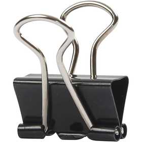 Molle fermacarte, L: 19 mm, nero, 40 pz/ 1 conf. [HOB-14208]