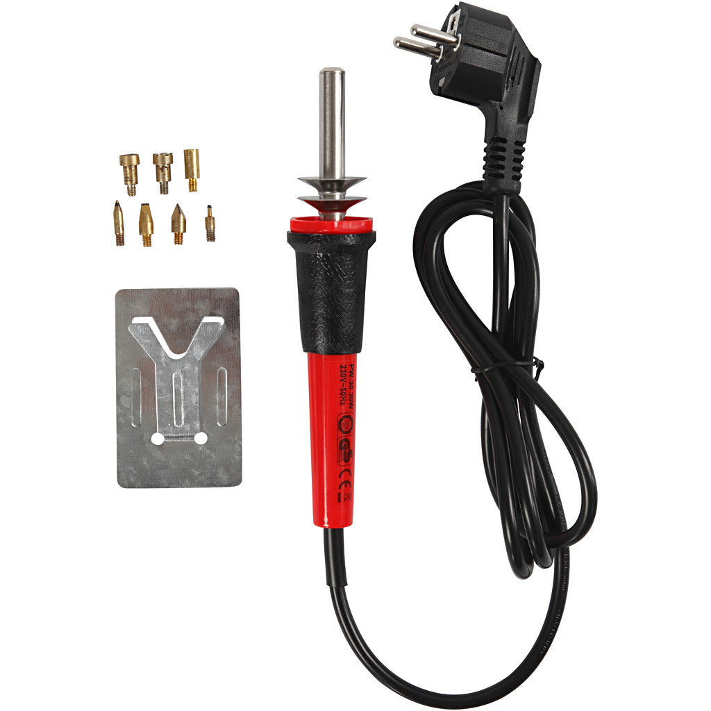 Kit Pirografo Creativo, misura 19x3 cm, EU, nero, rosso, 1 pz [HOB-15131]