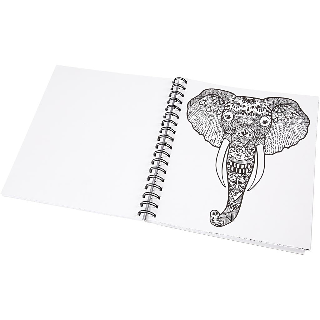 Libro da colorare Mindfullness, natura, misura 19,5x23 cm, Numero di pagina 64, 1 pz [HOB-19262]