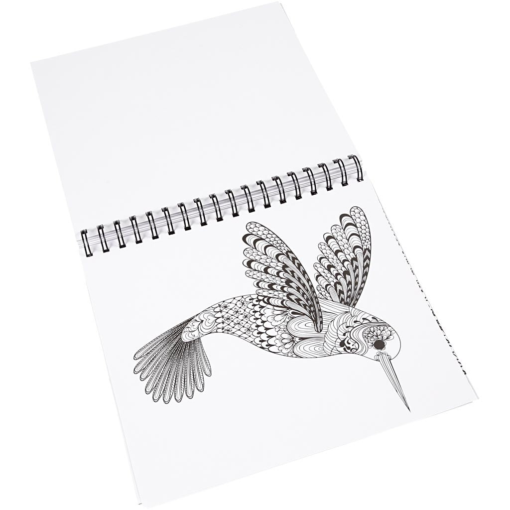 Libro da colorare Mindfullness, natura, misura 19,5x23 cm, Numero di pagina 64, 1 pz [HOB-19262]