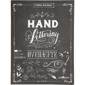 Hand Lettering - esercizi, misura 21x28 cm, spess. 1 cm, Numero di pagina 63, 1 pz, Testo danese [HOB-19291]