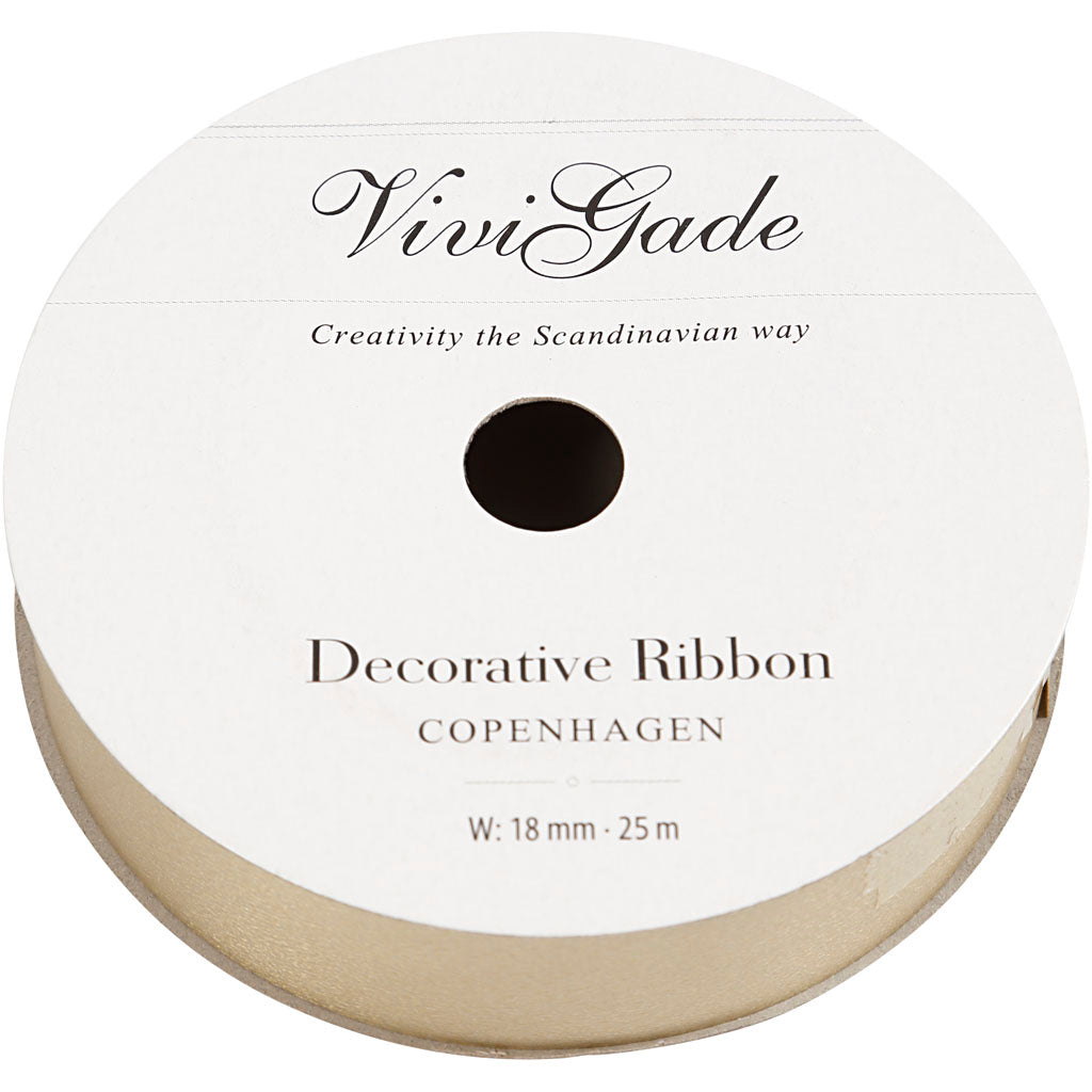 Curling Ribbon, W: 18 mm, matt, gold, 25 m/ 1 roll
