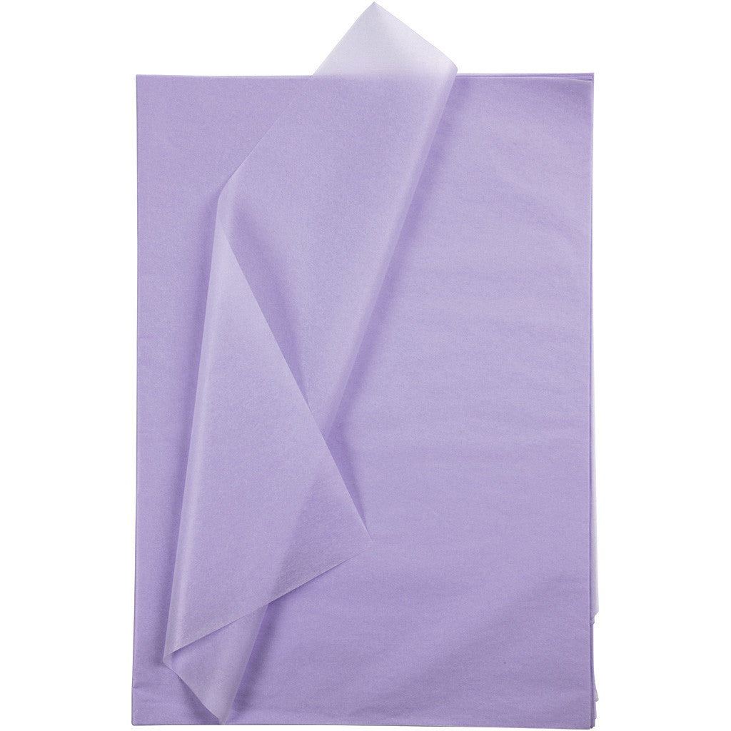 Tissue Paper, sheet 50x70 cm,  14 g, light lilac, 25sheets