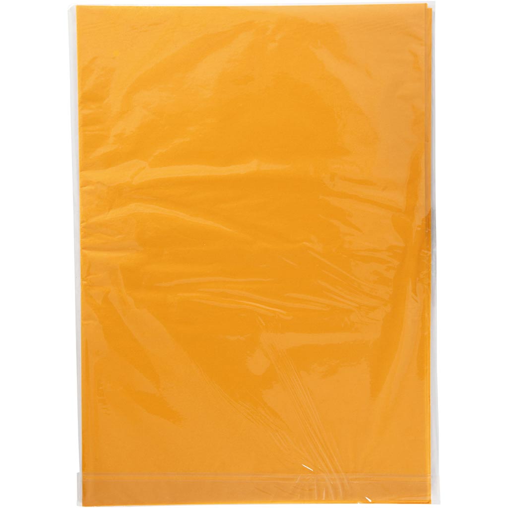 Carta velina, foglio 50x70 cm, 17 g, giallo, 25 fogli [HOB20090]