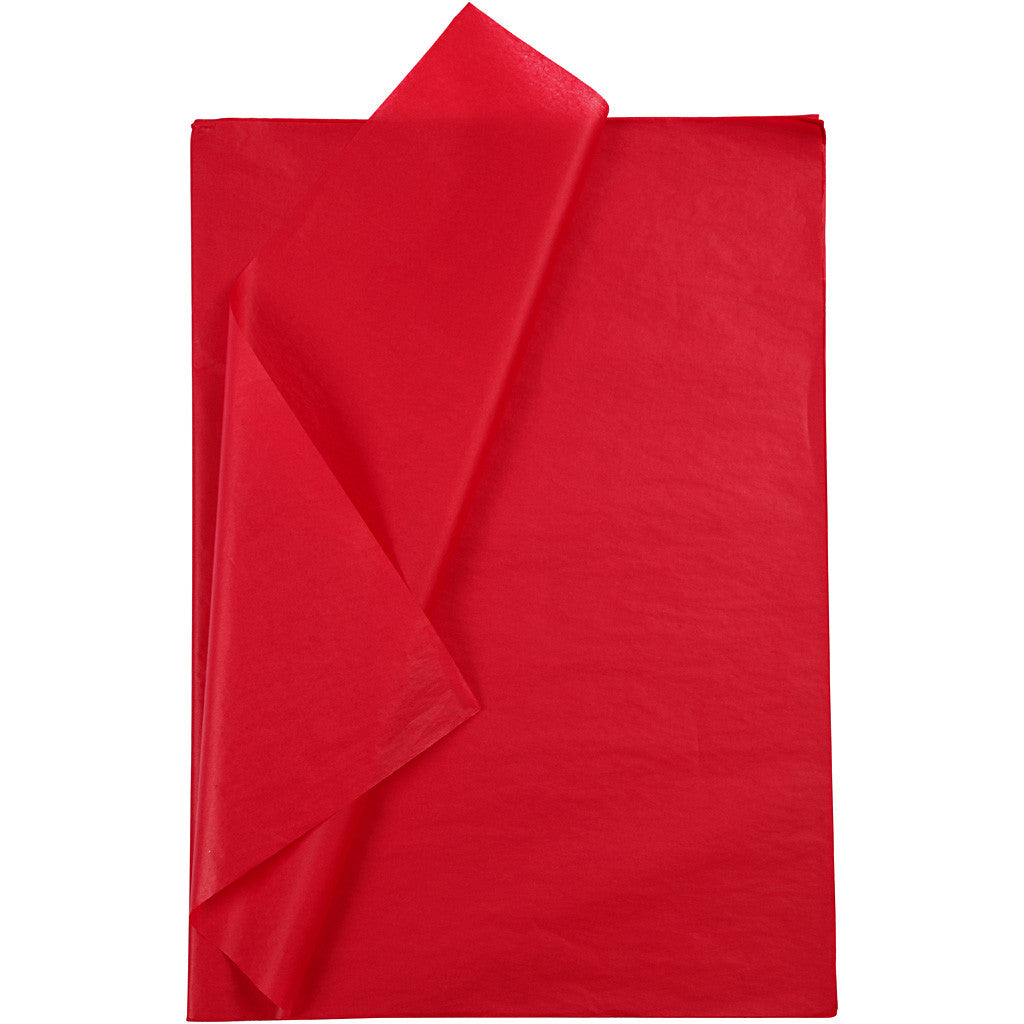 Tissue Paper, sheet 50x70 cm,  14 g, red, 25sheets