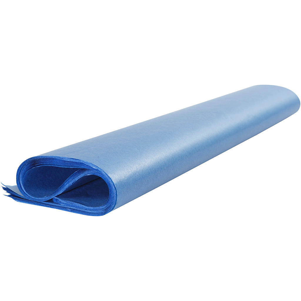 Tissue Paper, sheet 50x70 cm,  14 g, blue, 25sheets [HOB20866]