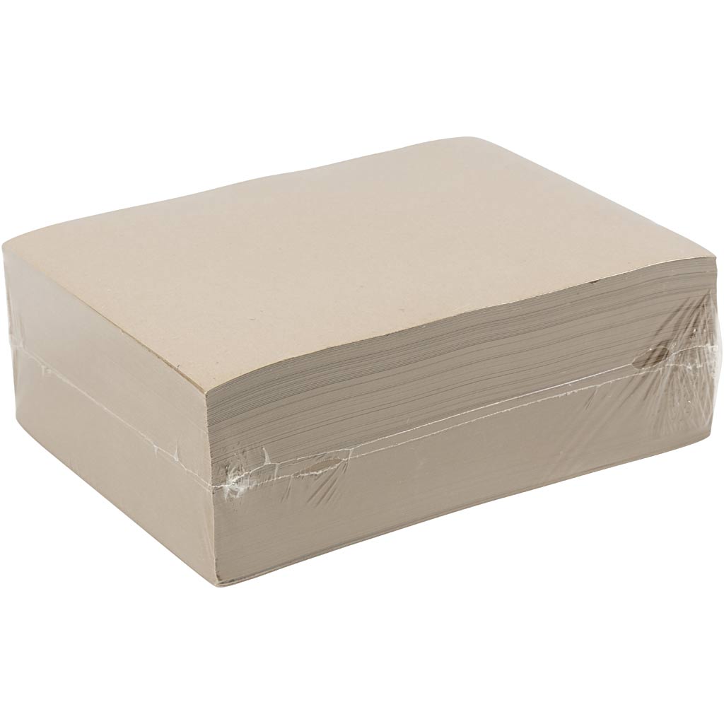 Carta Kraft, A4, foglio 210x297 mm, 135 g, grigio marrone, 500 fgl./ 1 conf. [HOB-22134]