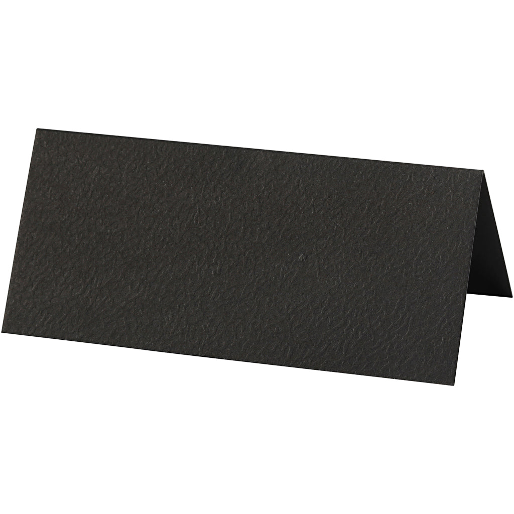 Table place cards, size 9x4 cm, 220 g, black, 20 pc