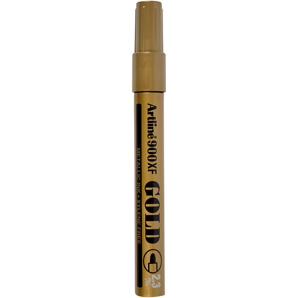 Deco Permanent Marker, line 2,3 mm, gold