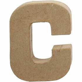 Lettera, C, H: 10 cm, L: 7,5 cm, spess. 1,7 cm, 1 pz [HOB-26641]