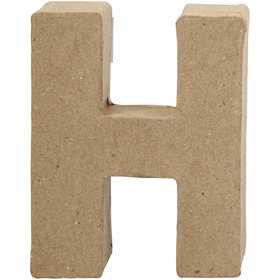 Lettera, H, H: 10 cm, L: 7,6 cm, spess. 1,7 cm, 1 pz [HOB-26646]