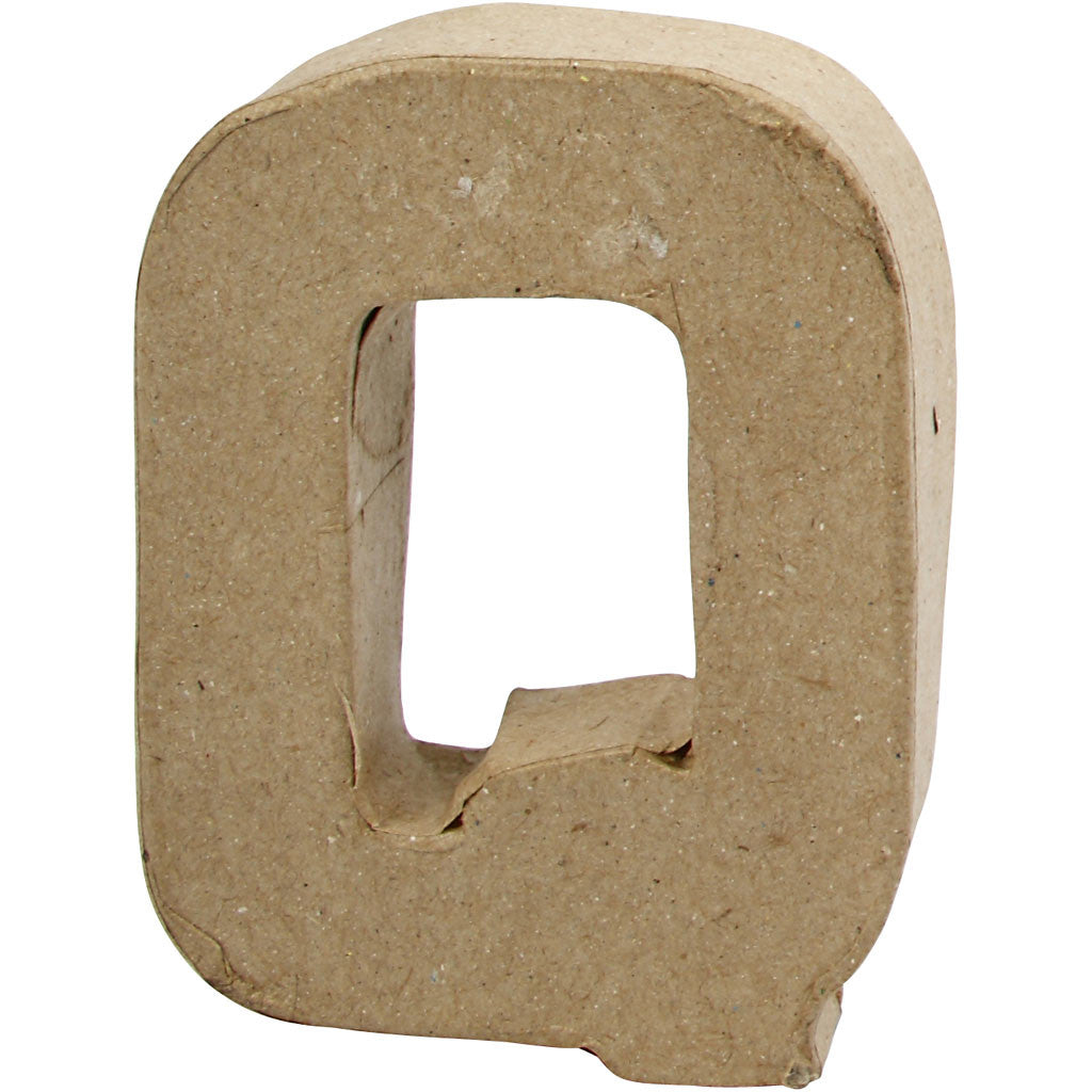 Lettera, Q, H: 10 cm, L: 7,8 cm, spess. 1,7 cm, 1 pz [HOB-26655]