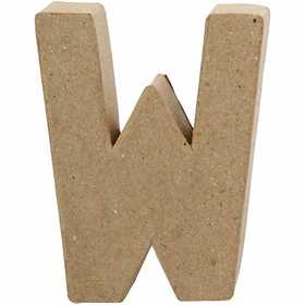 Lettera, W, H: 10 cm, L: 8,3 cm, spess. 1,7 cm, 1 pz [HOB-26661]