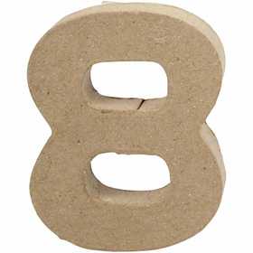 Numero, 8, H: 10 cm, L: 7,6 cm, spess. 1,7 cm, 1 pz [HOB-26675]