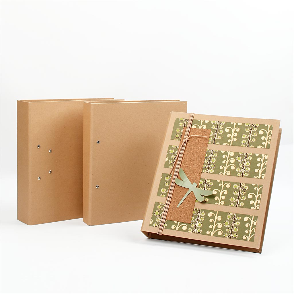 Raccoglitore ad anelli, L: 50 mm, misura 28x31,5 cm, 2 anelli, natural, 1 pz [HOB-26764]