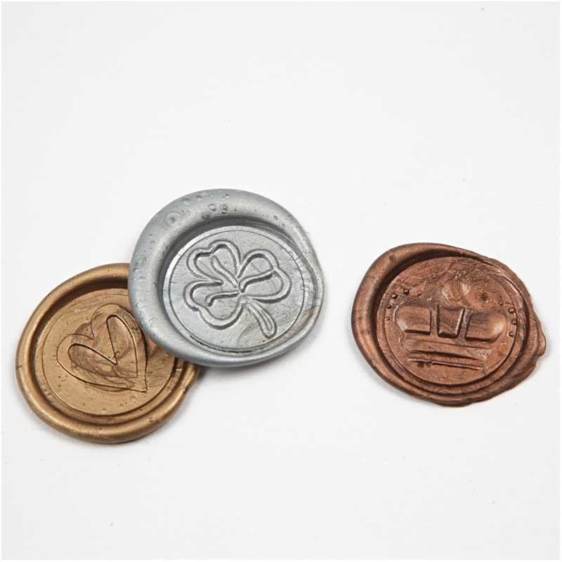 Ceralacca, oro, argento, bronzo, L: 10 cm, 3 pz/ 1 conf. [HOB-27026]