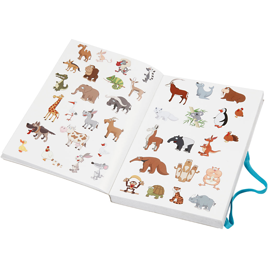 Sticker Book, size 11.5x17 cm, thickness 1.5 cm, 1pc, 80 pages [HOB27070]