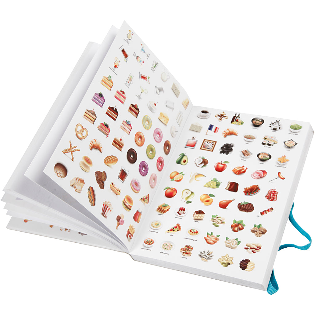Sticker Book, size 11.5x17 cm, thickness 1.5 cm, 1pc, 80 pages [HOB27070]