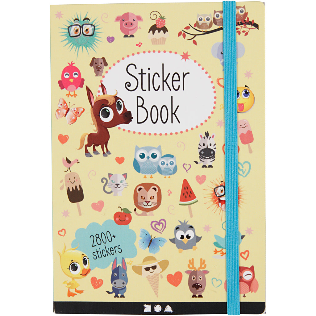 Sticker Book, size 11.5x17 cm, thickness 1.5 cm, 1pc, 80 pages [HOB27070]