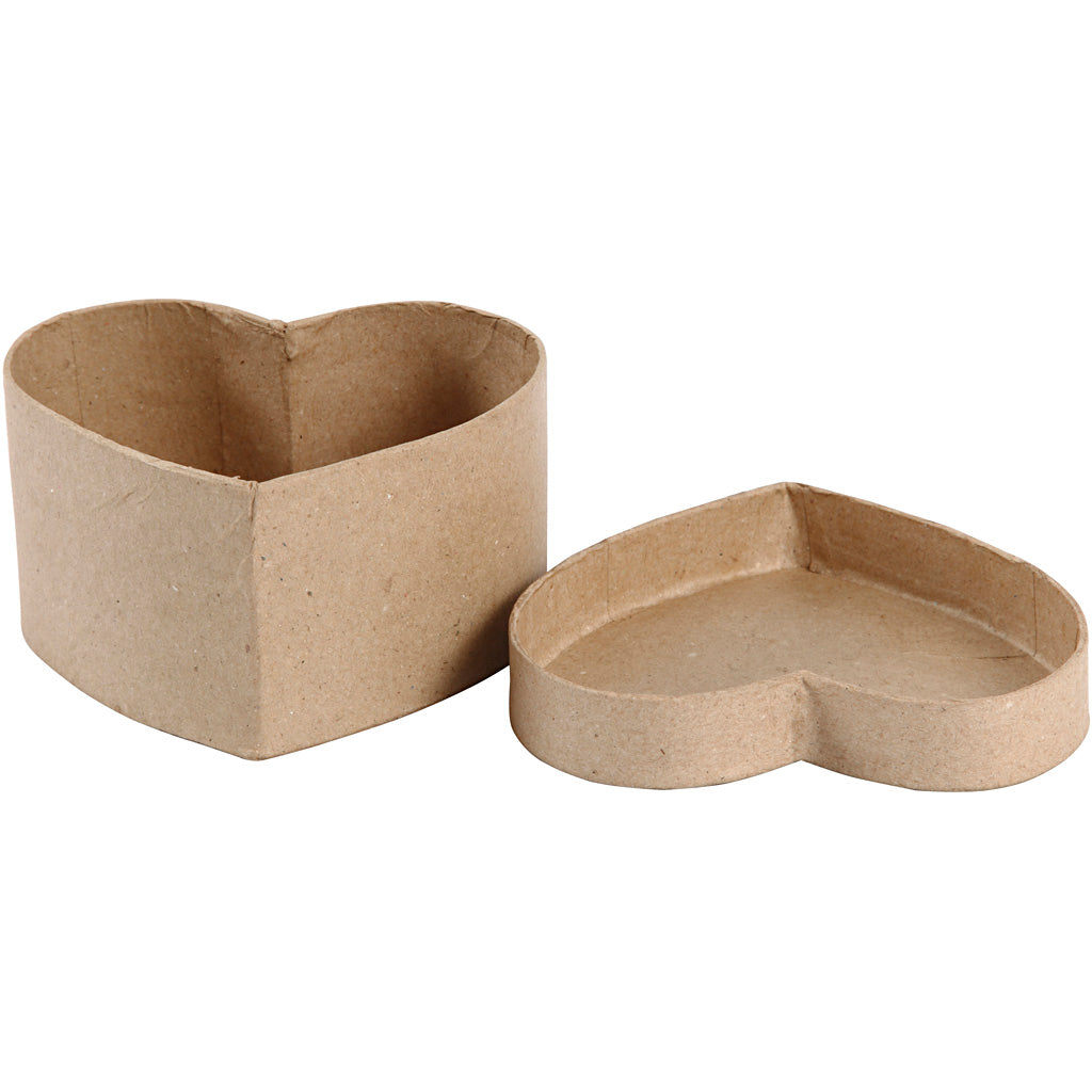Scatola cuore, H: 6 cm, misura 11,5x11,5 cm, 1 pz [HOB-27182]