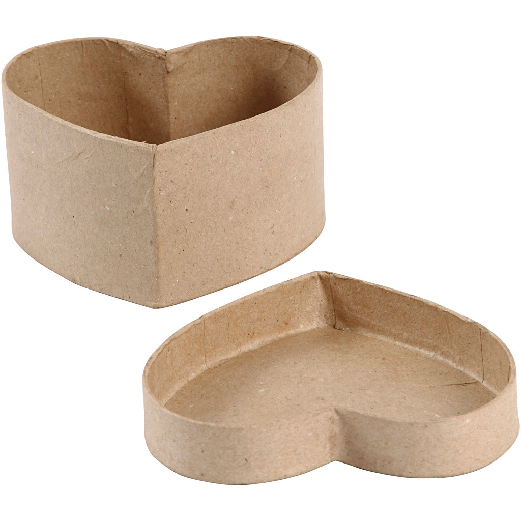 Scatola cuore, H: 6 cm, misura 11,5x11,5 cm, 1 pz [HOB-27182]