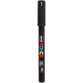 Pennarello Posca, dim. PC-1MR, ampiezza tratto 0,7 mm, extra-fine, nero, 1 pz [HOB-272046]