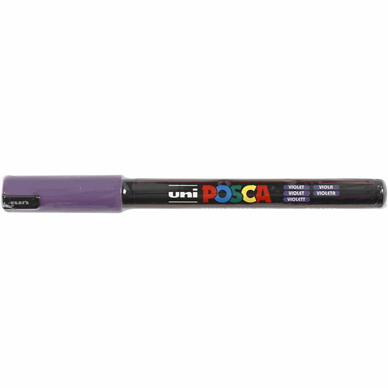 Pennarello Posca, dim. PC-1MR, ampiezza tratto 0,7 mm, extra-fine, violetto, 1 pz [HOB-272055]