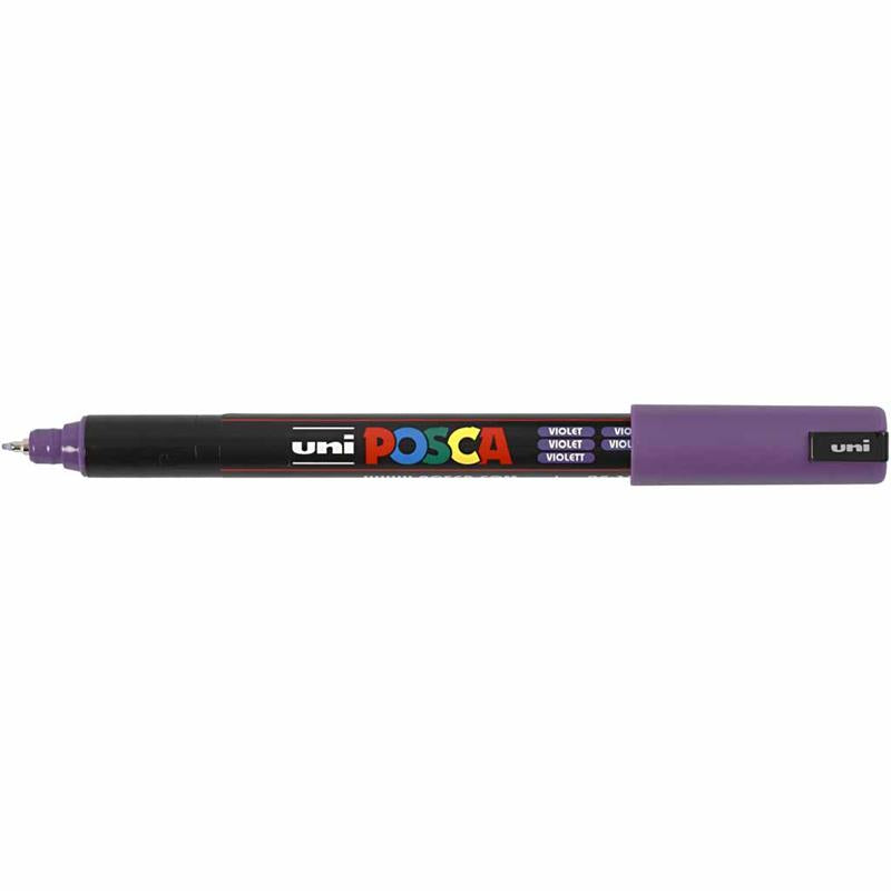 Pennarello Posca, dim. PC-1MR, ampiezza tratto 0,7 mm, extra-fine, violetto, 1 pz [HOB-272055]
