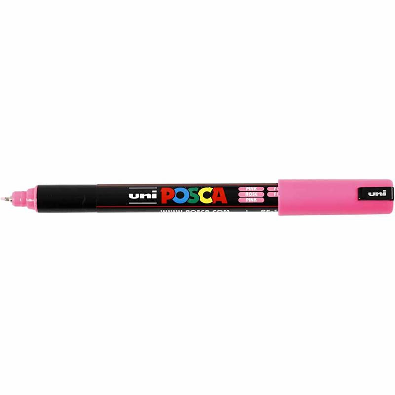 Pennarello Posca, dim. PC-1MR, ampiezza tratto 0,7 mm, extra-fine, rosa, 1 pz [HOB-272056]