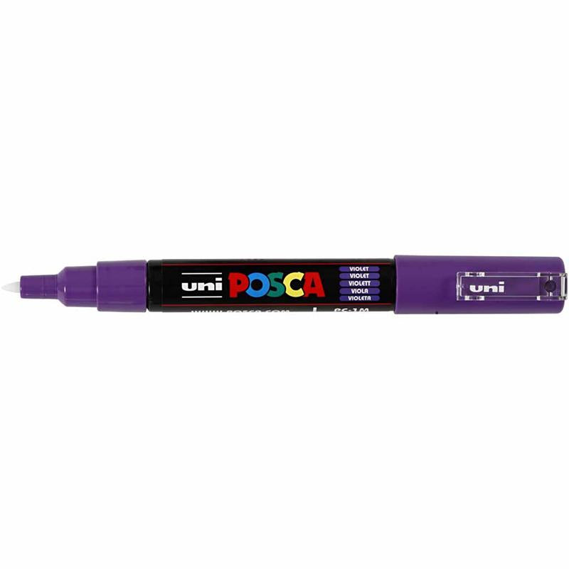 Pennarello Posca, dim. PC-1M, ampiezza tratto 0,7 mm, extra-fine, violetto, 1 pz [HOB-273055]