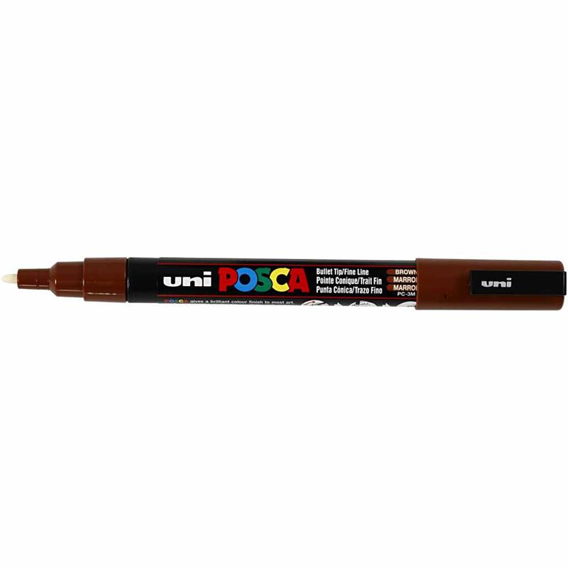 Pennarello Posca, dim. PC-3M, ampiezza tratto 0,9-1,3 mm, fine, marrone, 1 pz [HOB-274045]