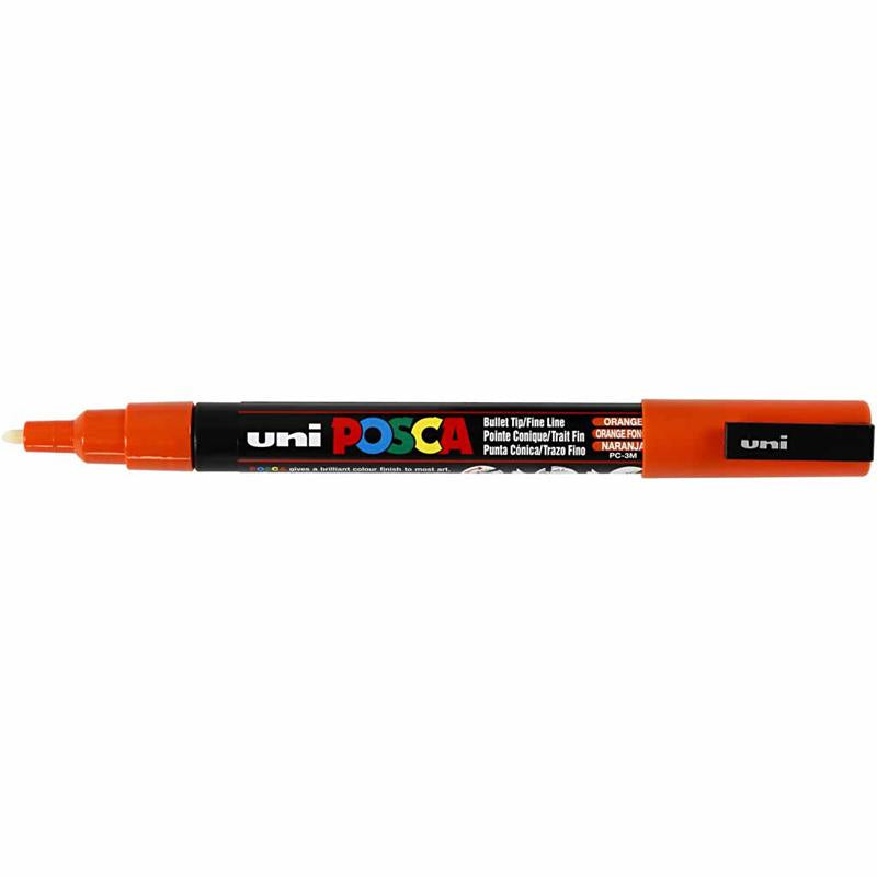 Pennarello Posca, dim. PC-3M, ampiezza tratto 0,9-1,3 mm, fine, arancio, 1 pz [HOB-274054]