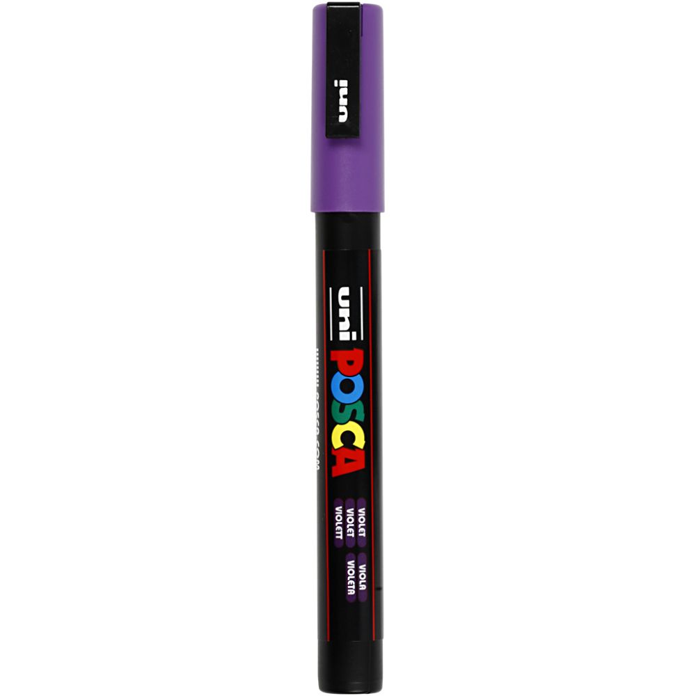 Pennarello Posca, dim. PC-3M, ampiezza tratto 0,9-1,3 mm, fine, violetto, 1 pz [HOB-274055]