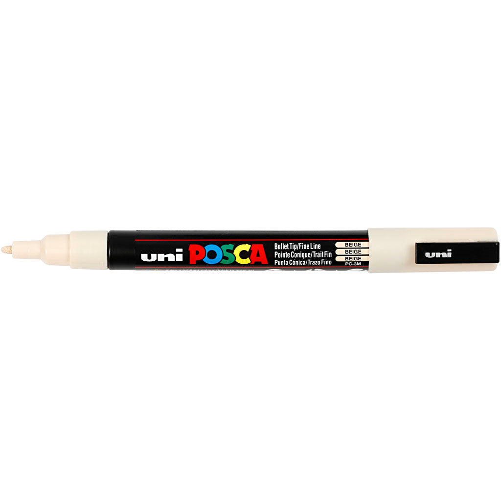 Pennarello Posca, dim. PC-3M, ampiezza tratto 0,9-1,3 mm, fine, beige, 1 pz [HOB-274088]
