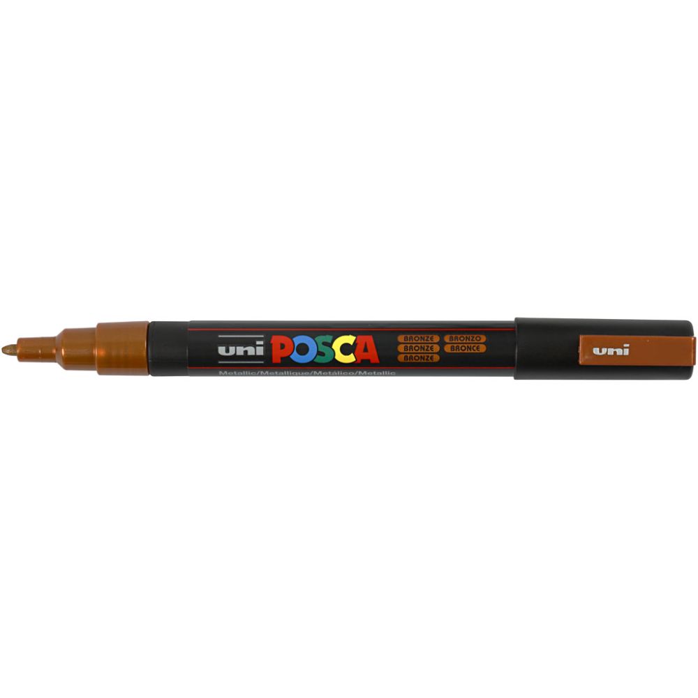 Pennarello Posca, dim. PC-3M, ampiezza tratto 0,9-1,3 mm, fine, bronzo, 1 pz [HOB-274820]