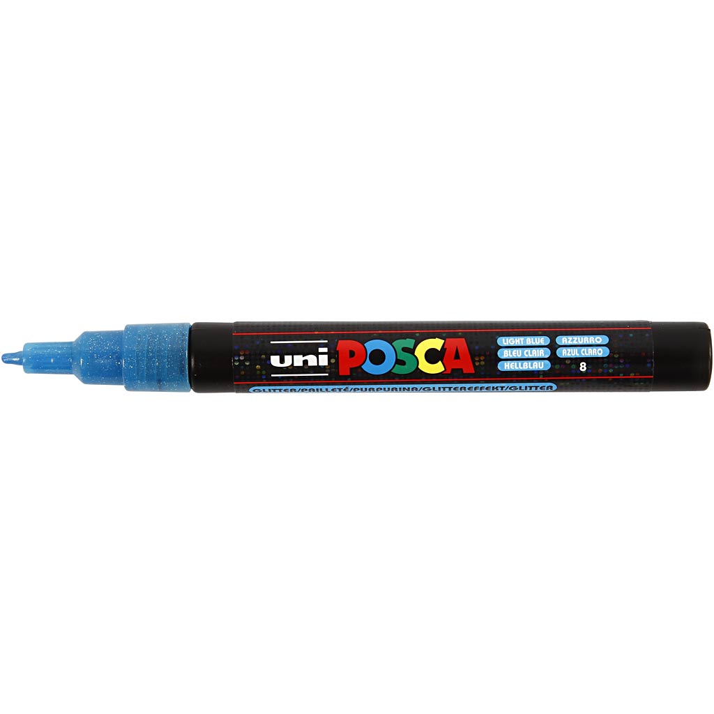 Pennarello Posca, dim. PC-3ML, ampiezza tratto 0,9-1,3 mm, colori brillanti, 8 pz/ 1 conf. [HOB-274899]
